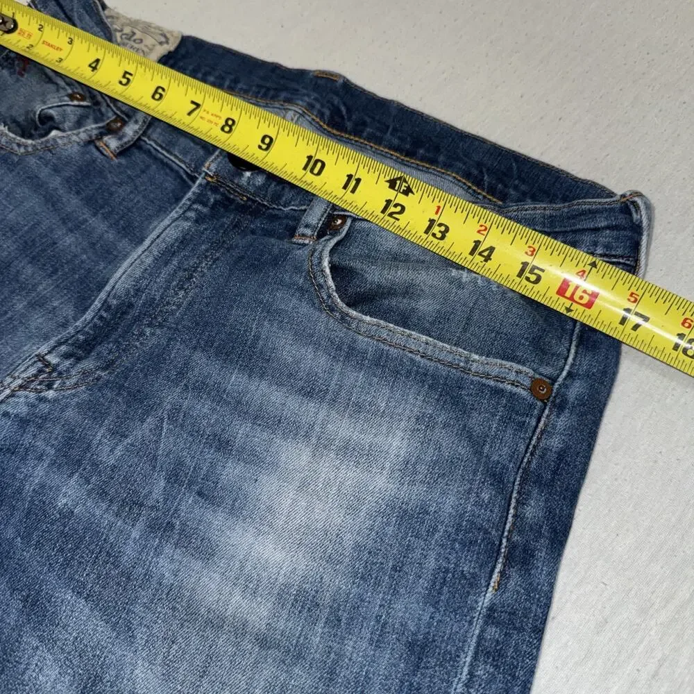Polo Ralph Lauren Jeans Mens 32x32 Blue Varick Slim Straight Denim Nice Fade